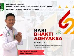 Hari Bhakti Adhiyaksa ke 62,SEMMI Apresiasi kinerja Kajari Dairi