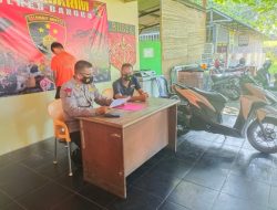 Press Release Terkait Kasus Pencurian Dengan Penggelapan Dipimpin Oleh (Kasi Humas) Polres Bangka