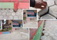 Pemasang Paving Block di SDN 17/lll Sungai Tanduk Diduga Amburadul Patut di Pertanyakan