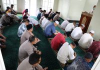 Mesjid Husnul Khatimah Polres Dairi Gelar Sholat Jum’ at Pertama Kali