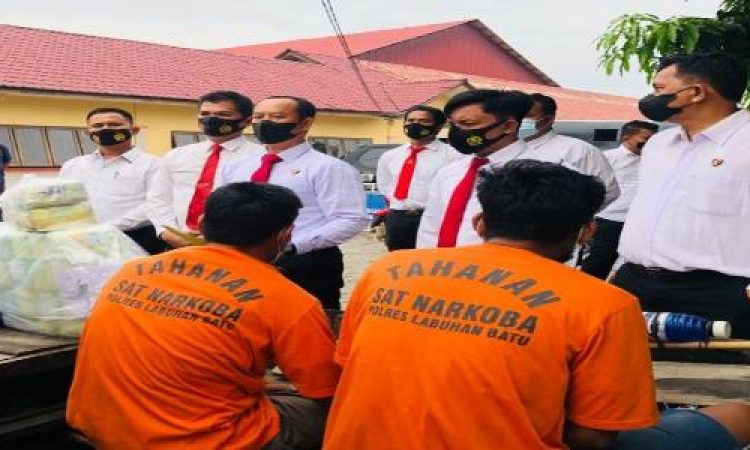 Tim Gabungan Ditres Narkoba Dan Polres Labuhanbatu Ungkap Peredaran Narkotika Sabu Dari Perairan Selat Melaka