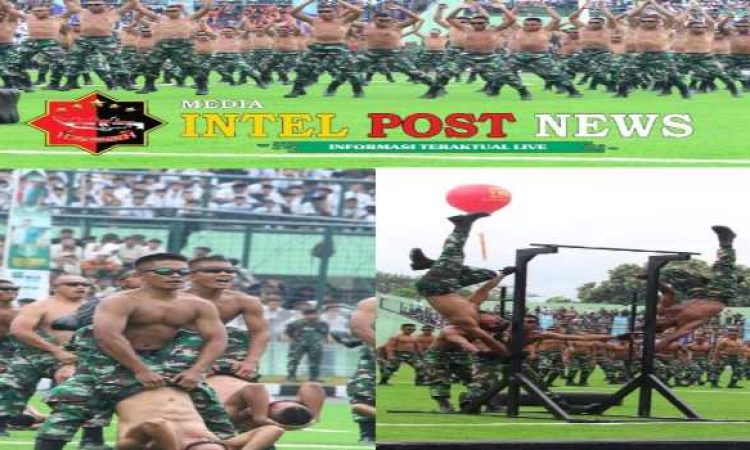 Demontrasi Sparko Yonif Raider 300/BJW Meriahkan Peresmian Renovasi Stadion Siliwangi oleh KASAD yang Bertepatan Dengan HUT Ke-77 TNI