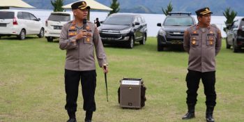 Polres Dairi Gelar Apel Pengamanan Pesta Pertangiangan Dan Budaya Luhut Bolon Persadaan Ualu Turpuk Pomparan Raja Silahisabungan