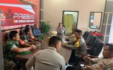 Tingkatkan Sinergitas TNI-Polri Danramil 07/Salak Beserta Babinsa Komsos Ke Polres Pakpak Bharat