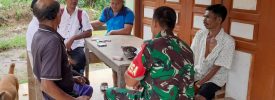 Babinsa Koramil 05/Tanah Pinem Jalin Silaturahmi Dengan Tokoh Masyarakat Desa Sinar Pagi