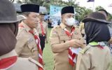 Bupati Kabupaten Baru Bara Irup Pembukaan Perkemahan Gelar Bhakti Sangga Terpadu IX.