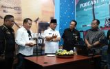 Pj Bupati Muba Bersama PWI Muba Podcast Bareng Membahas MVC Dan Perdayakan SDM Lokal Di Kantor PWI Musi Banyuasin