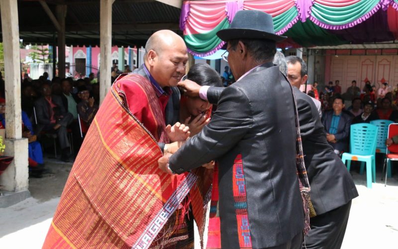 Bupati Taput Hadiri Pesta Bona Taon Toga Gultom Kecamatan Pangaribuan