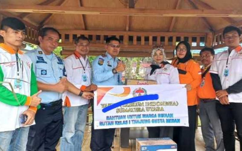 Yakin Audiensi Dan Beri Bantuan ke Rutan Kelas I Tanjung Gusta Medan