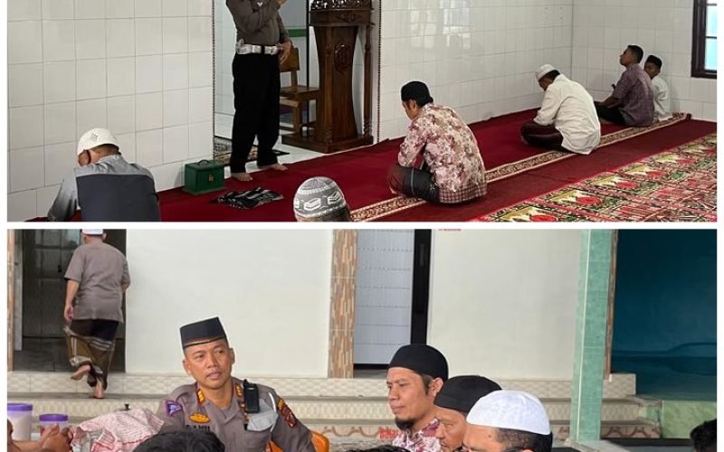 Polres Taput Gelar Jumat Curhat di Mesjid Raya tarutung, Bangun Silahturahmi Dengan Jamaah Mesjid