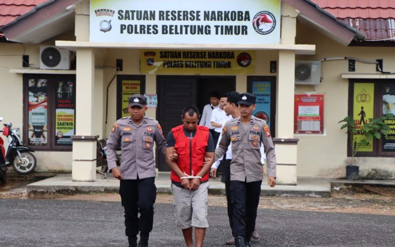 Operasi Antik Menumbing 2023 Polres Belitung Berhasil Mengamankan 1 Orang Tersangka Narkotika Serta Barang Bukti