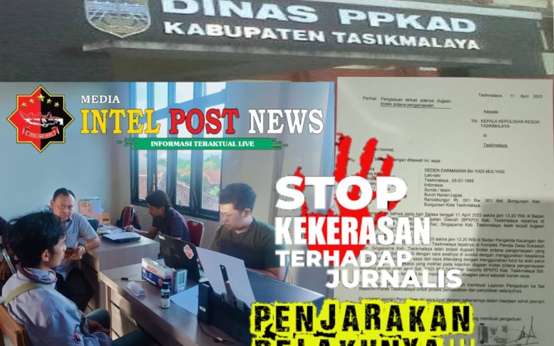 Oknum Security BPKAD Kabupaten Tasikmalaya Diduga Telah Aniaya Wartawan Dilaporkan Ke Polisi!!!