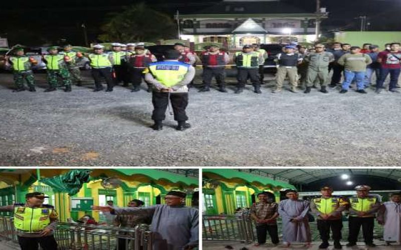 Kapolres Simalungun Pimpin Patroli Skala Besar, Pastikan Sholat Tarawih Nyaman