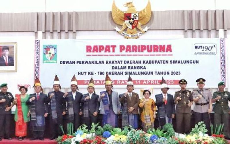 DPRD Simalungun Gelar Rapat Paripurna HUT Ke-190 Daerah Simalungun Tahun 2023