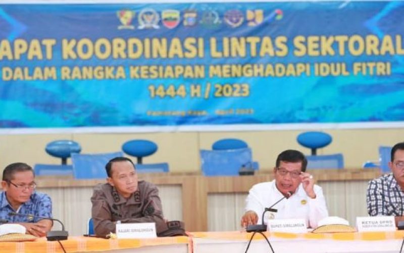 Pemkab Simalungun Gelar Rakor Lintas Sektoral Kesiapan Idul Fitri 1444 H