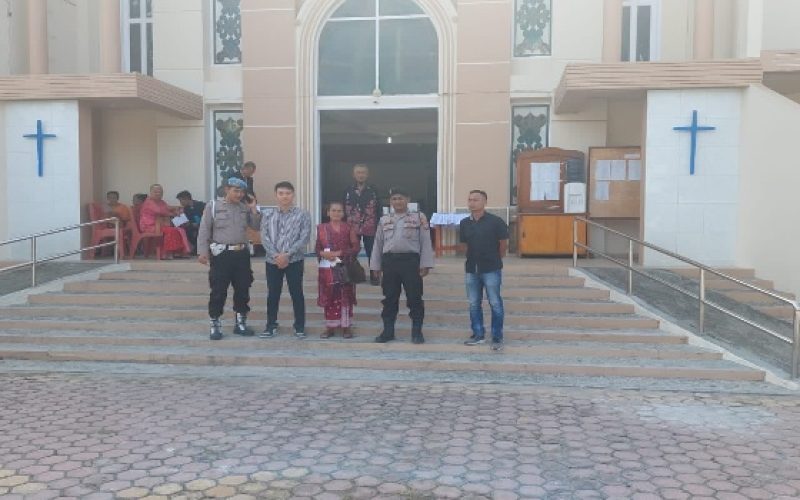 Kebaktian Peringatan Kenaikan Isa Almasih Hari ini, Polres Taput Tempatkan Petugas Pengaman Gereja