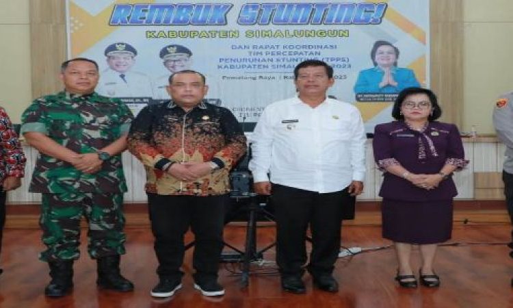 Bupati Simalungun Pimpin Rembuk Stunting dan Rakor TPPS