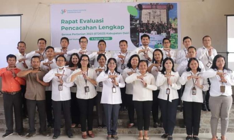 BPS Kabupaten Dairi Gelar Rapat Evaluasi Pencacahan Lengkap Sensus Pertanian 2023