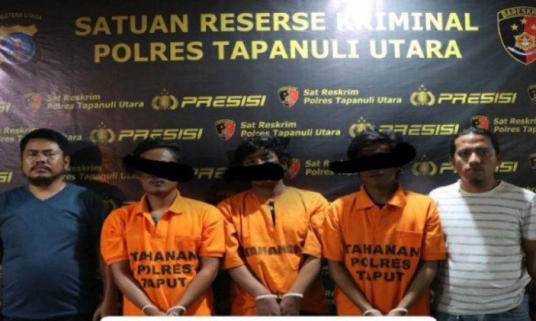 Polres Taput Bongkar Sindikat Pelaku Curanmor, 5 Tersangka Berhasil Diringkus