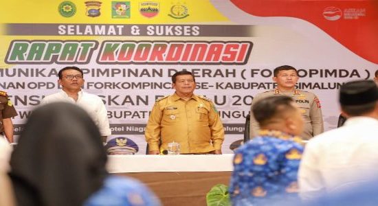 Bupati Simalungun Pimpin Rakor Forkompinda