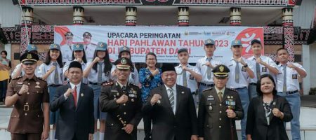 Bupati Dairi Pimpin Upacara Peringati Hari Pahlawan Di Sidikalang