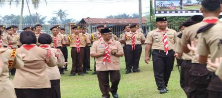 Wakil Bupati Simalungun Hadiri Pembukaan Kegiatan Pembinaan Pramuka SWK KODIM 0207/SML TA 2024