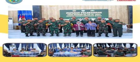 Plt.Bupati Bersama Dandim 0209/ LB Sambut Kedatangan Tim Pengawas Dan Evaluasi TNI Menunggal Membangun Desa Ke- 120