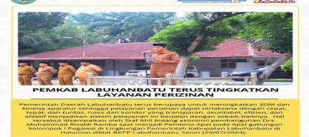 Pemkab Labuhanbatu Terus Tingkatan Layanan Perizinan