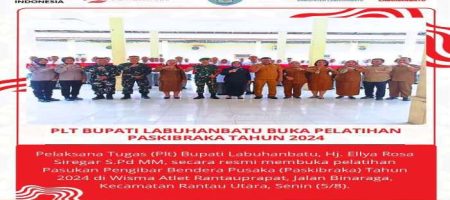 Plt.Bupati Labuhanbatu Buka Pelatihan Paskibraka 2024