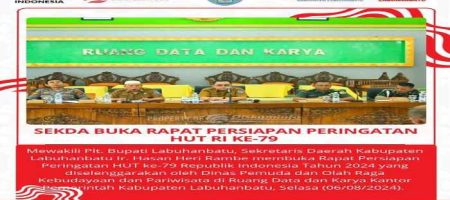 Sekda Buka Rapat Persiapan Peringatan HUT RI Ke- 79