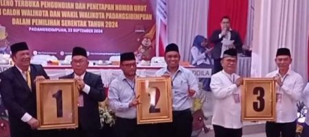 Ini Dia Nomor Urut Paslon Wali Kota-Wakil Wali Kota Padangsidimpuan