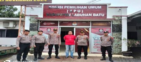 Polres Labuhanbatu Lakukan Pengamanan Ketat Di Gudang Logistik KPU Untuk Pemilu 2024