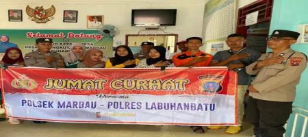 Polsek Marbau Gelar ” Jumat Curhat ” Bersama Warga Desa Belongkut