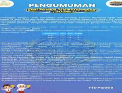 Uang Pembinaan Pemenang Deli Serdang Science Olympiad 2026 Disalurkan Segera Cek Link Dibawah Ini