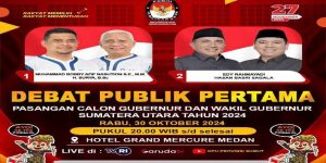 Digelar Malam Ini Debat Pulik Pertama Paslon Pilgubsu 2024 KPU Sumut Harap Kedepankan Visi Misi