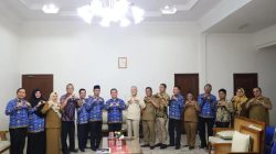 Pj Bupati Surung Charles Bantjin Didampingi Kadis Sosial Dan Jajaran Terima Kehadiran Kadis Sosial Provinsi Sumut