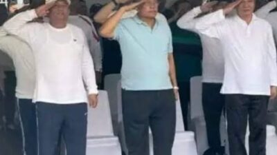 Jelang Pelantikan, Bupati Dairi Vickner Sinaga Dan Wakil Bupati Dairi Wahyu Daniel Sagala Ikuti Gladi Di Monas