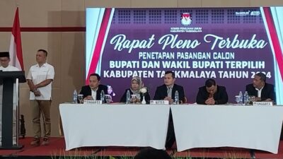 KPU Kabupaten Tasikmalaya Tetapkan Cecep-Asep Sebagai Paslon Terpilih Usai Putusan MK, Dua Paslon Absen di Rapat Pleno