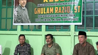 Reses Anggota DPRD Provinsi Kalimantan Barat Dilaksanakan di Sekretariat PPP Kapuas Hulu
