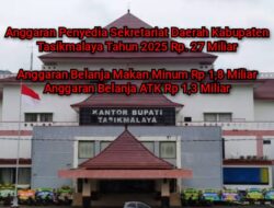 Anggaran Sekretariat Daerah Kabupaten Tasikmalaya 2025 Disorot: Rp 3,1 Miliar untuk Makan Minum dan ATK Dinilai Tidak Sejalan Dengan Semangat Reformasi
