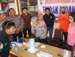 Kapolres Pematangsiantar Pimpin Pemusnahan Barang Bukti Sabu 42,25 Gram