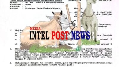 Polda Jabar Akan Gelar Perkara Kasus Dugaan Pemerasan Proyek Hewan Kurban Rp4,25 Miliar Yang Seret Nama Bupati Tasikmalaya pada 20 Januari Mendatang