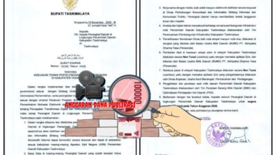 Surat Edaran Bupati Tasikmalaya Bertolakbelakang Dengan Realitas Lapangan, SKPD Masih Kelola Anggaran Publikasi Media