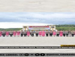 Kapolres Labusel Pimpin Sertijab Kabag, Kasat, dan Kapolsek, Tekankan Pelayanan Humonis dan Respon Cepat ke Masyarakat