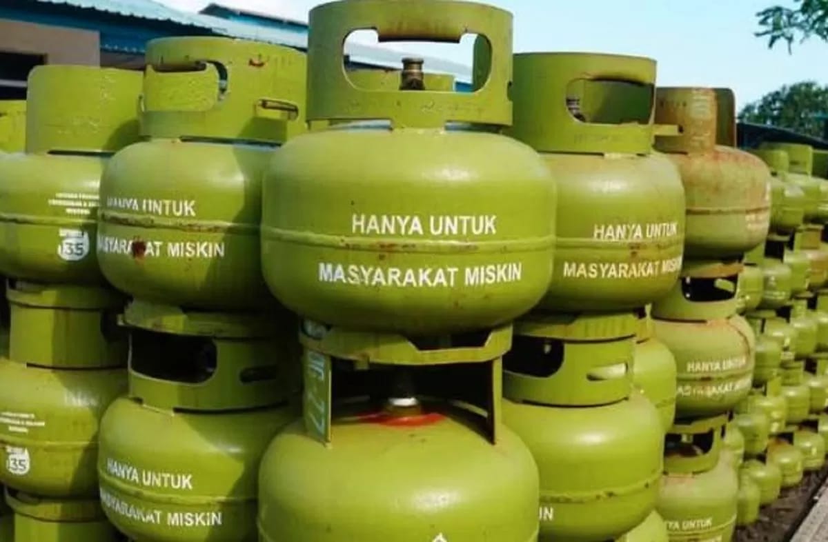 Tabung gas Elpiji 3 kg subsidi pemerintah RI untuk masyarakat miskin di Indonesia. (Dok. Media Sosial)