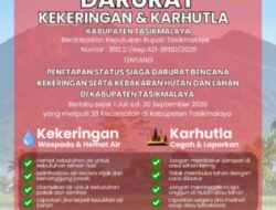 BPBD Tetapkan Status Siaga Darurat Kekeringan dan Karhutla di Kabupaten Tasikmalaya Hingga 30 September 2026