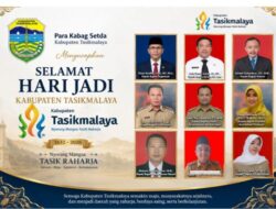 Seluruh Kepala Bagian Sekretariat Daerah Mengucapkan Selamat Milangkala Kabupaten Tasikmalaya ke-394