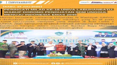 Peringati Milad Ke -18 UNIVA Labuhanbatu Wabup Dorong Penguatan SDM Unggul Menuju Indonesia Emas 2045