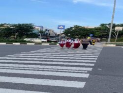 Polwan Polresta Barelang Laksanakan Pengaturan Lalu Lintas di SD Negeri 001