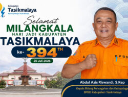 Kepala Bidang Pencegahan dan Kesiapsiagaan BPBD Sampaikan Ucapan Milangkala ke-394 Kabupaten Tasikmalaya